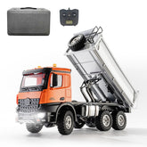 1/14 Scale 14CH Full-Proportional Alloy RC Dump Truck (RTR/Orange)